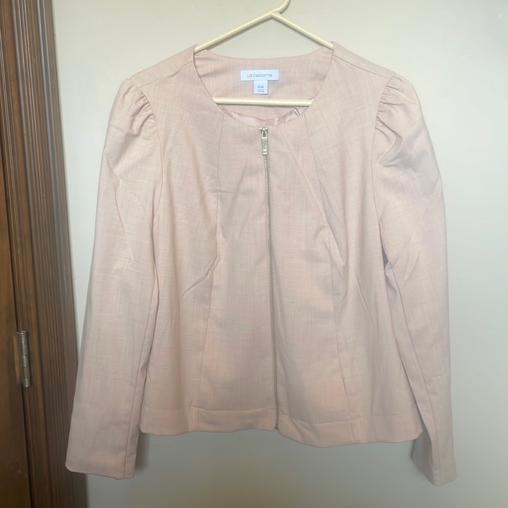 NWT Liz Claiborne peach Blazer Jacket! 16W